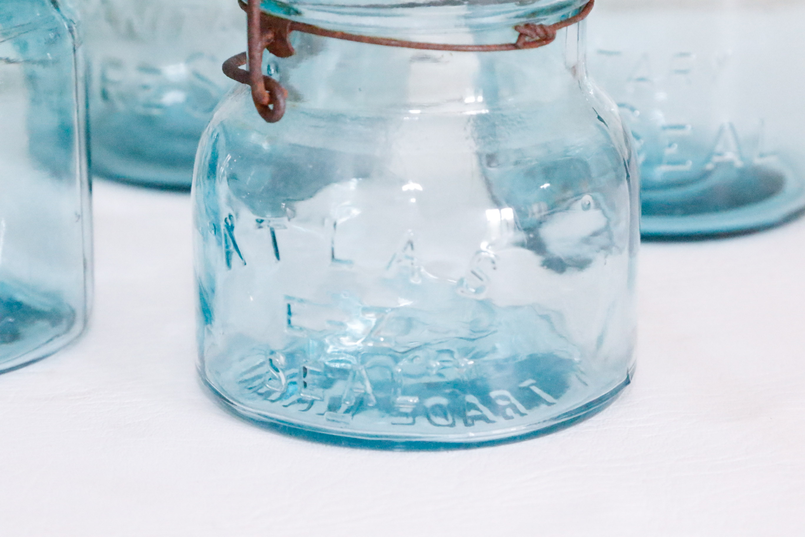 Collection of Nine Vintage Ball and Atlas Mason Jars