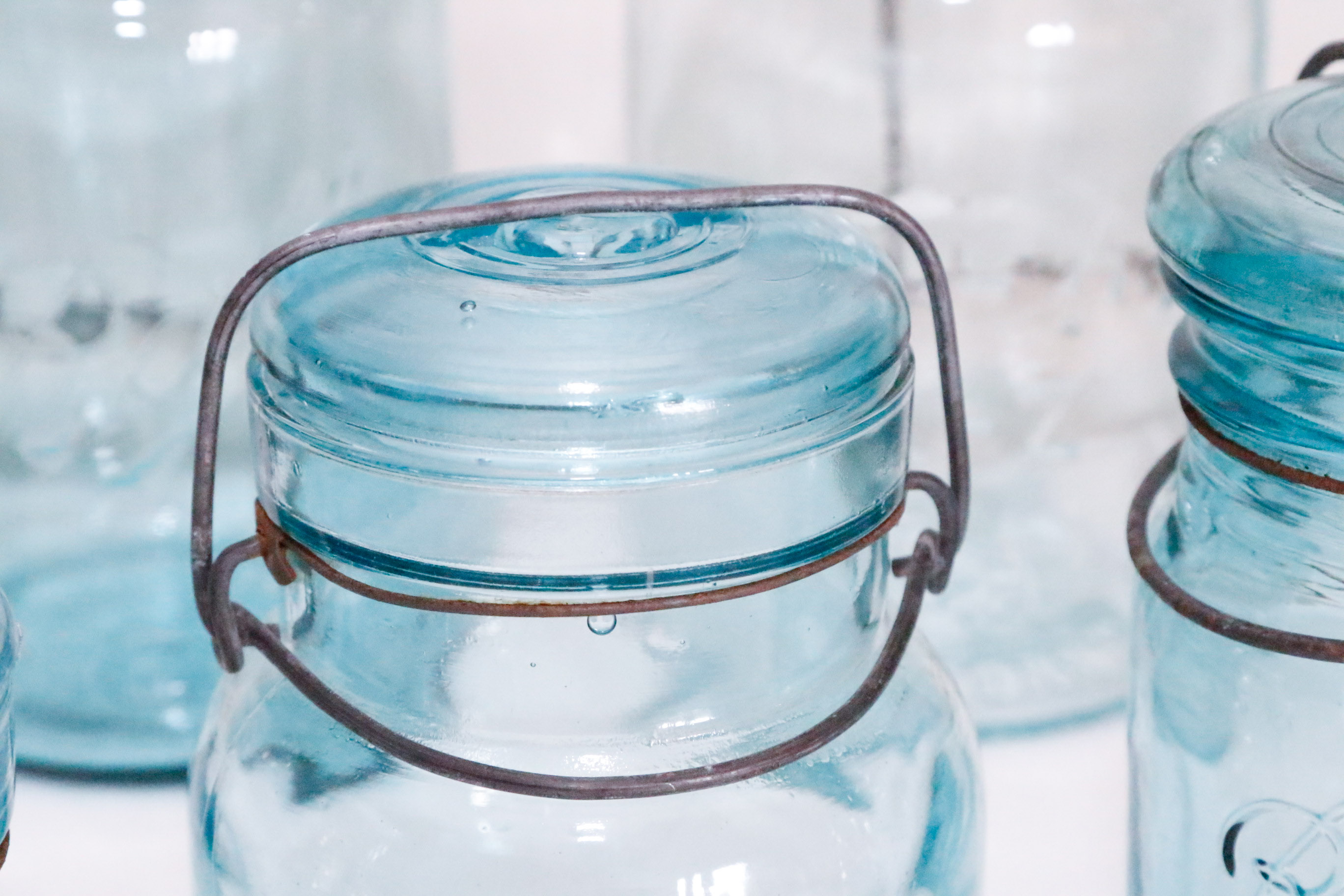 Collection of Nine Vintage Ball and Atlas Mason Jars