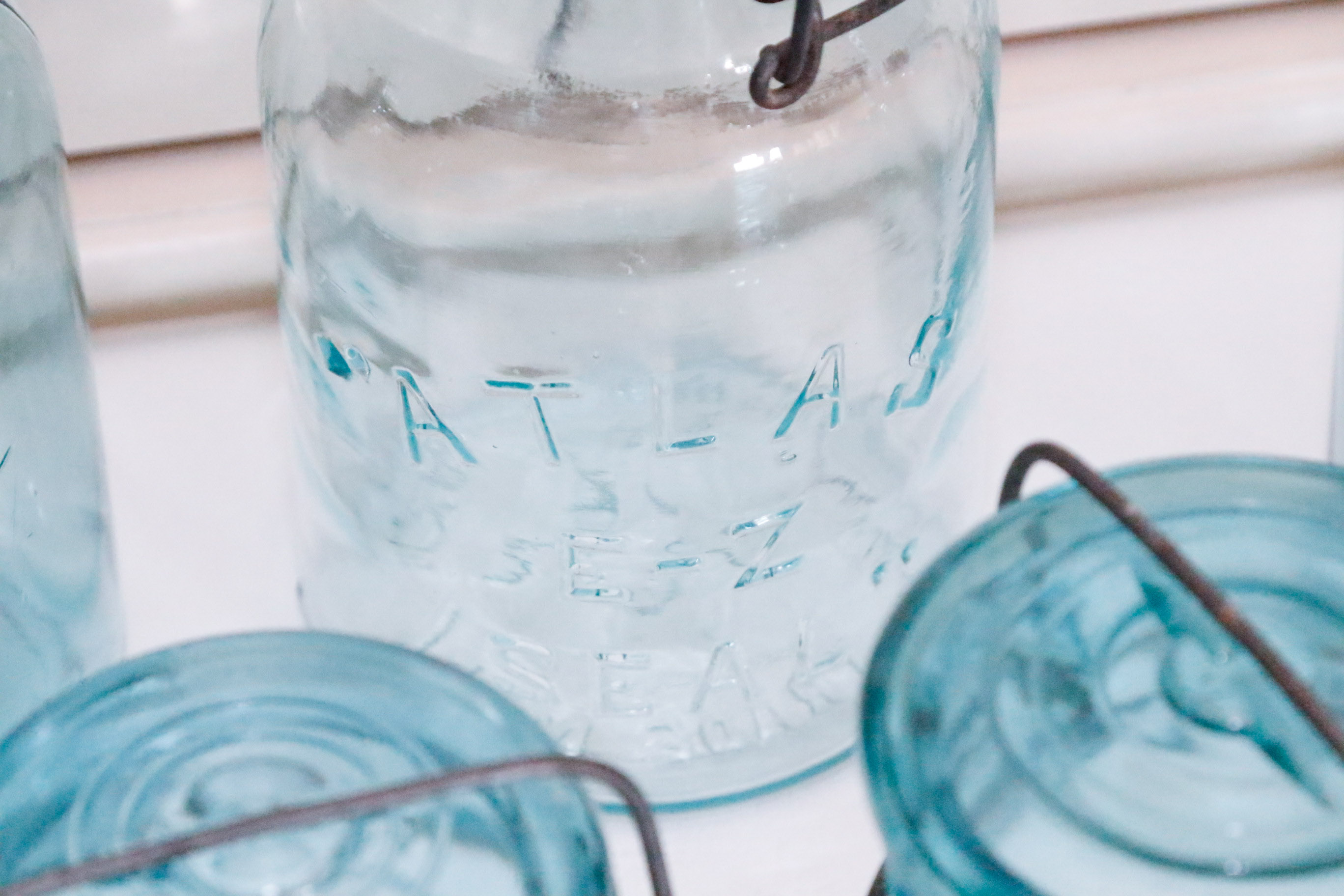 Collection of Nine Vintage Ball and Atlas Mason Jars