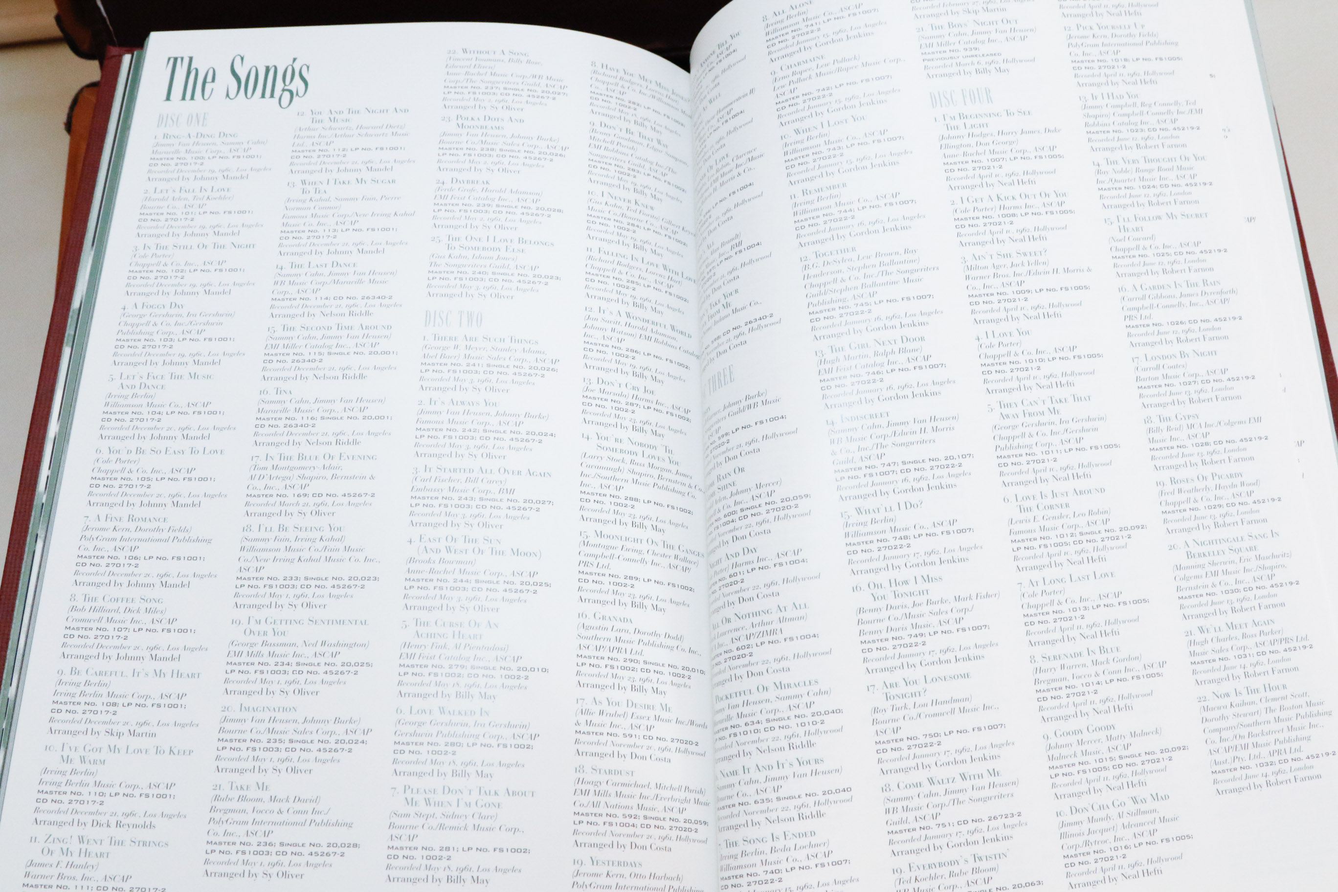 Frank Sinatra Complete Reprise Studio Recordings 20CD Box Set