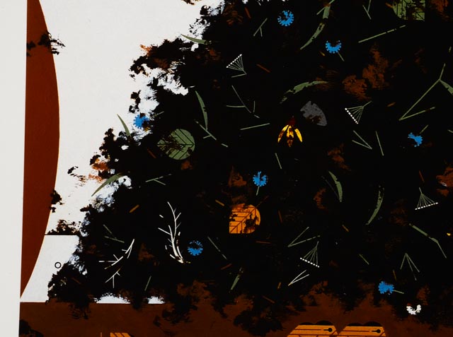 Charley Harper Offset Lithograph "Quail Valley Condos"