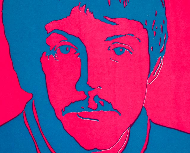 Set of Four Vintage Black Light Posters of The Beatles '67