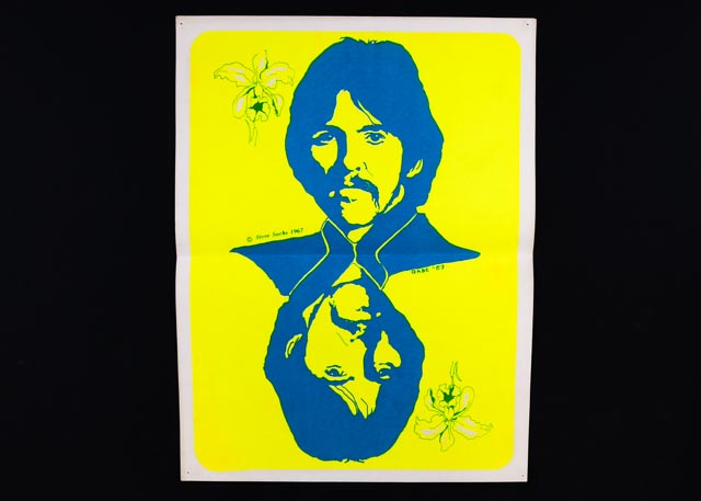 Set of Four Vintage Black Light Posters of The Beatles '67