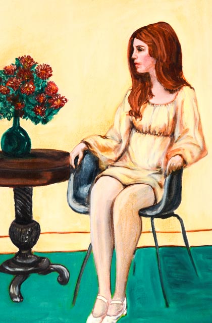 Irene Wiley Oil on Canvas Board Portrait