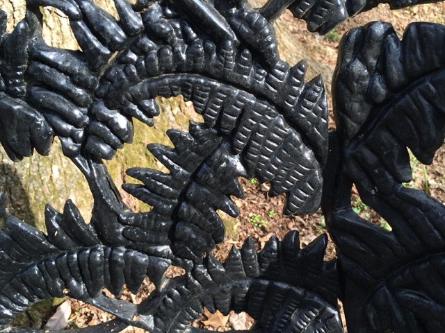 Antique Coalbrookdale Style Cast Iron Garden Bench