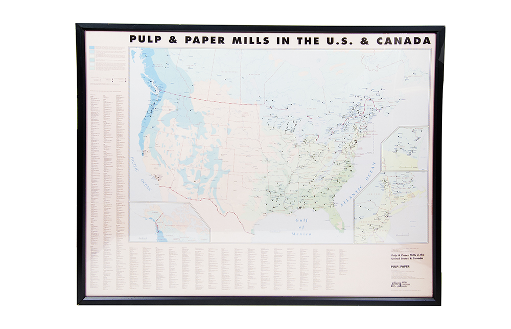 "Pulp & Paper Mills in the U.S. and Canada" Map