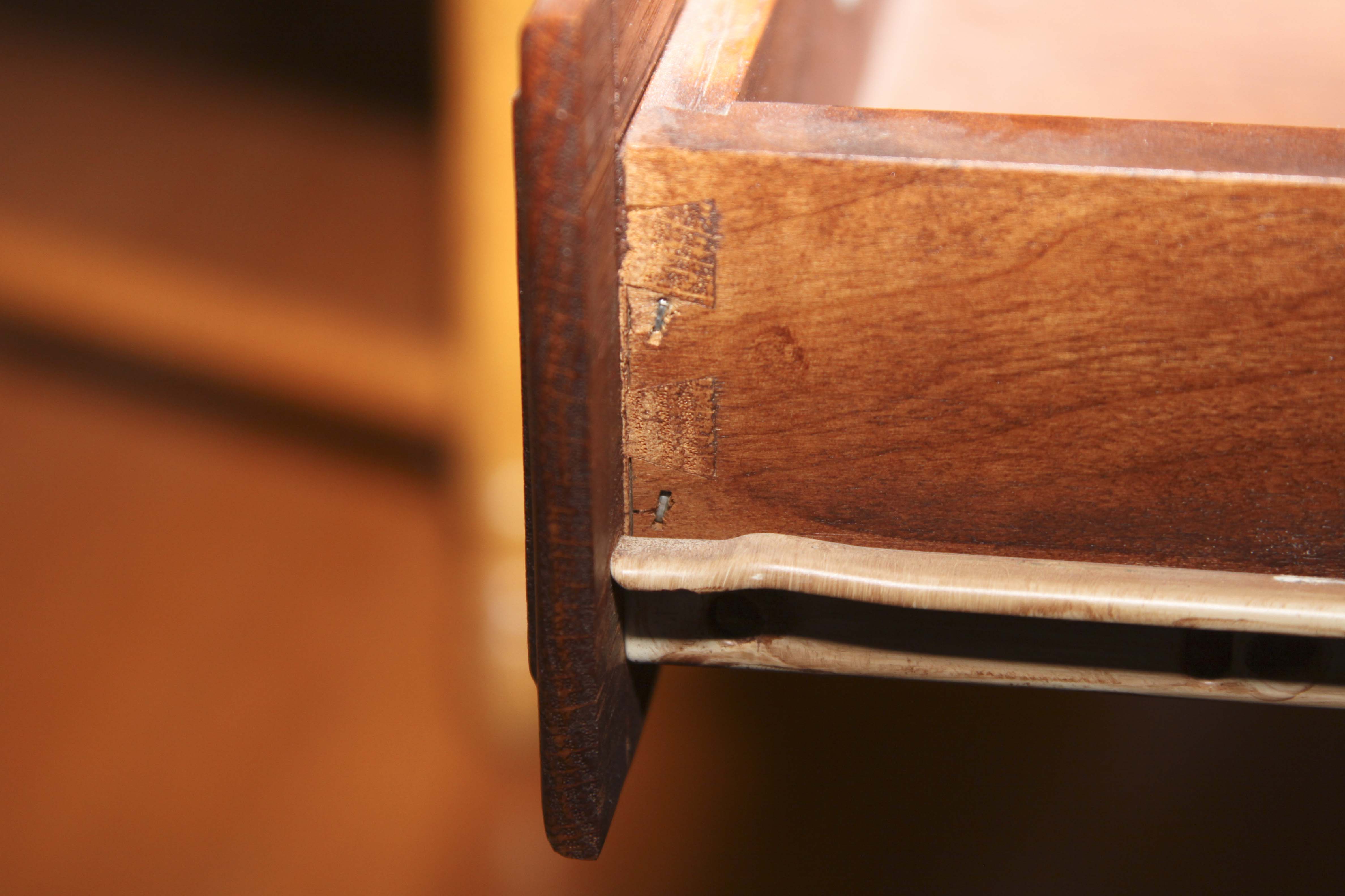 Custom-Made Solid Oak Mission-Style End Table