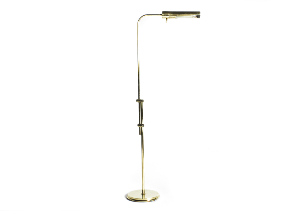 Vintage Mid-Century Frederic Cooper Brass Adjustable Floor Lamp