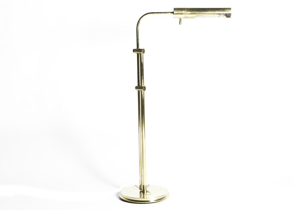 Vintage Mid-Century Frederic Cooper Brass Adjustable Floor Lamp