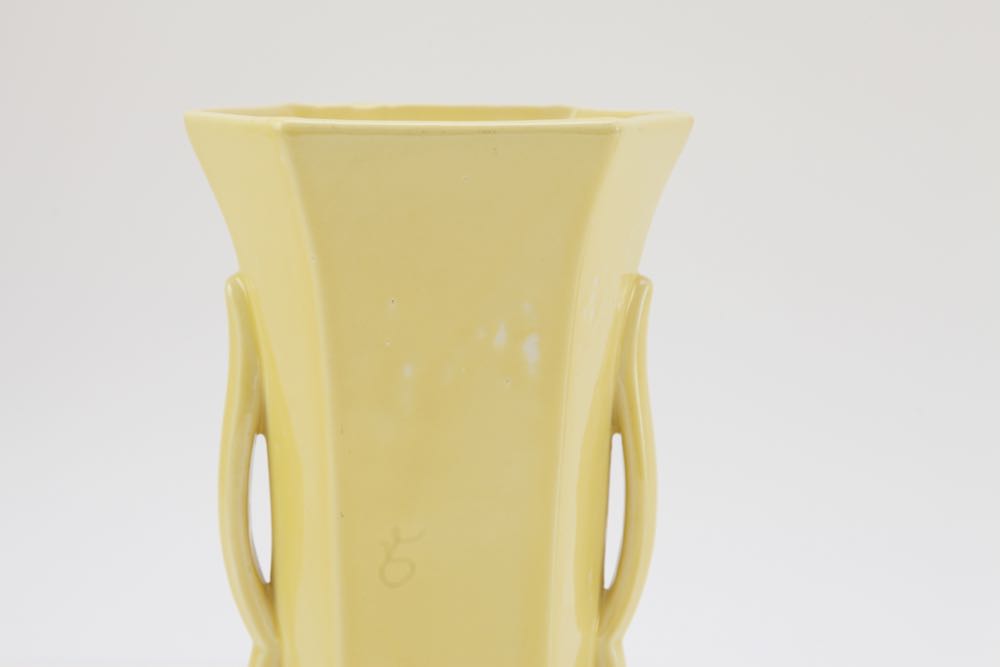 Vintage McCoy Vase and Leaf Dish