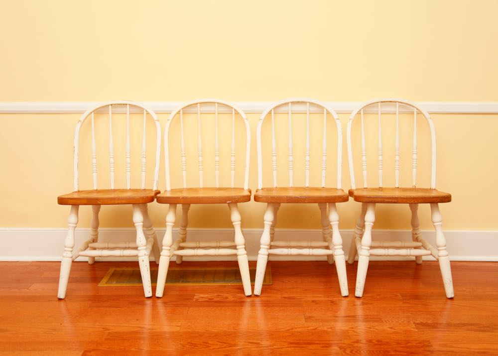 Set of Four Windsor Style Chairs