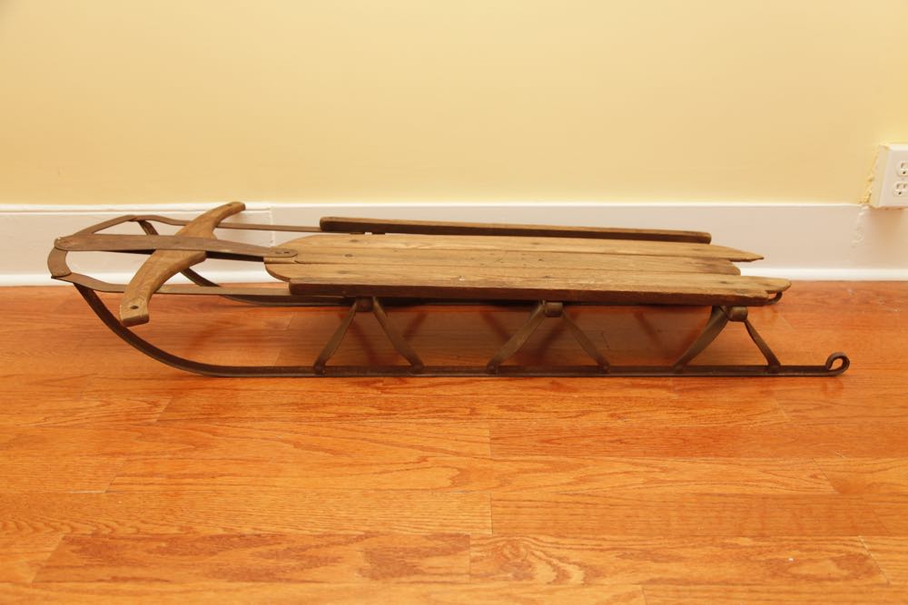 Vintage Hyde Women's Rollerskates and Sled