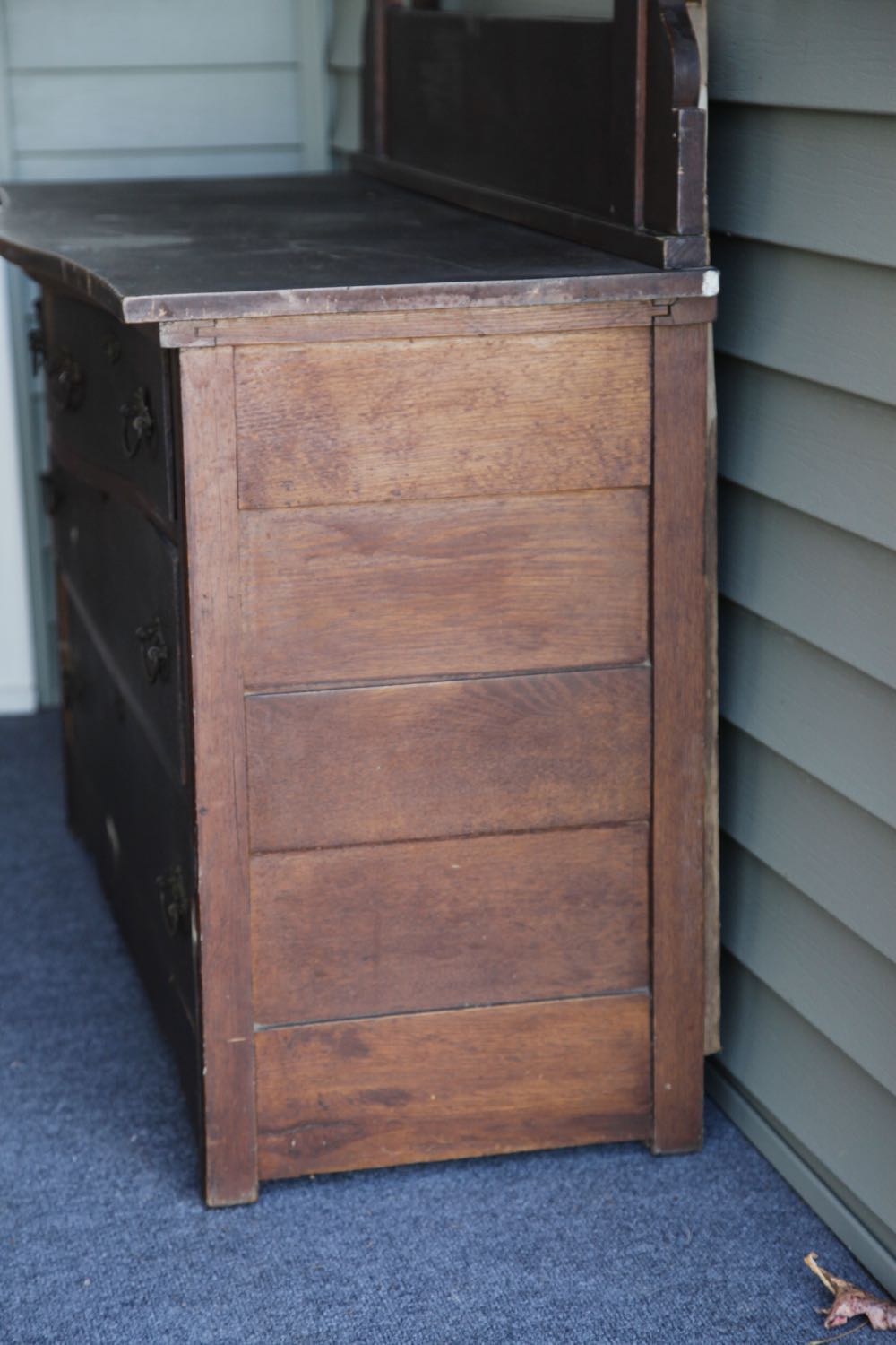Antique Victorian Oak Project Dresser