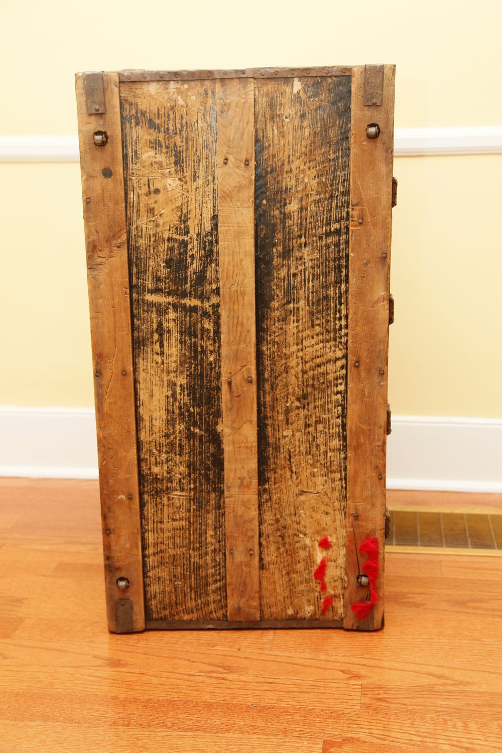 Gold Camelback Metal Trunk