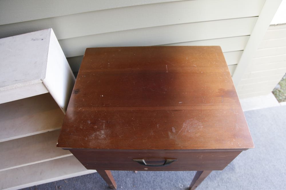 Project Sewing Machine Table and Bookshelf