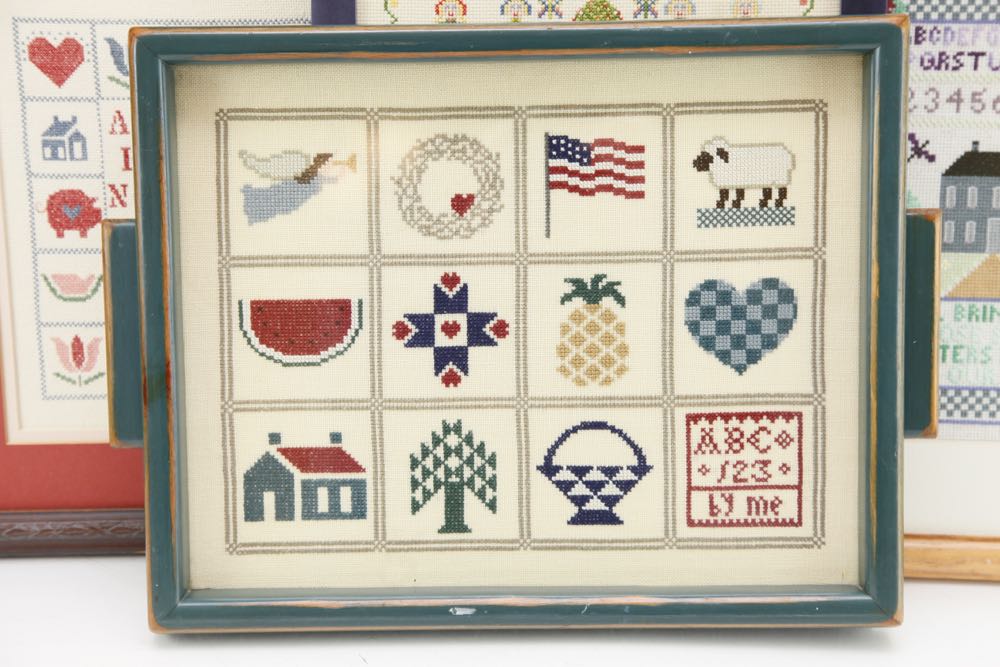 Collection Of Cross Stitch Samplers