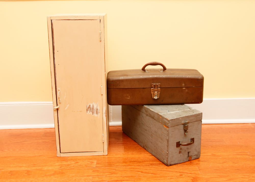 Trio of Vintage Toolboxes