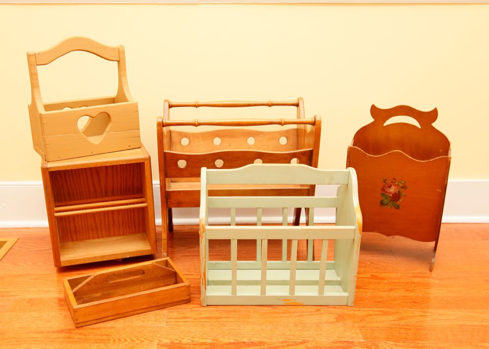 Collection of Wooden Magazine Racks