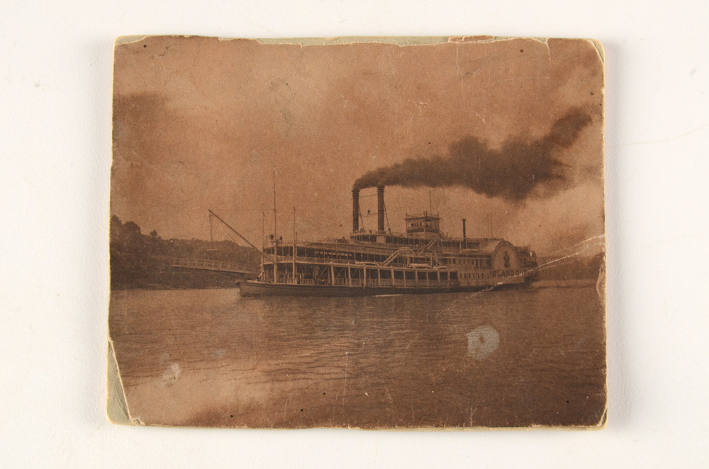 1900 Island Queen Steam Boat Photo And Charm Bracelet