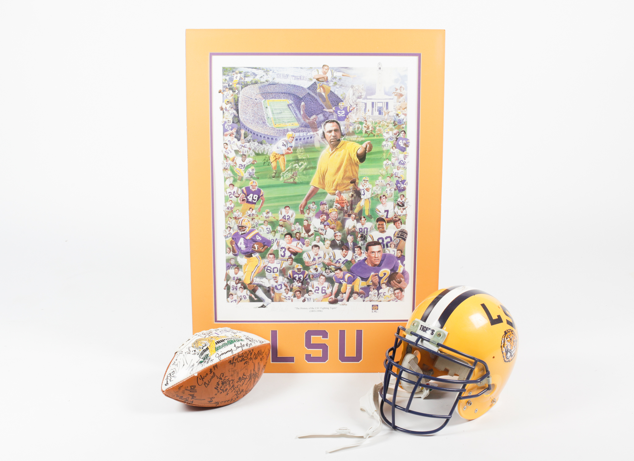 Collection of Signed LSU Football Memorabilia