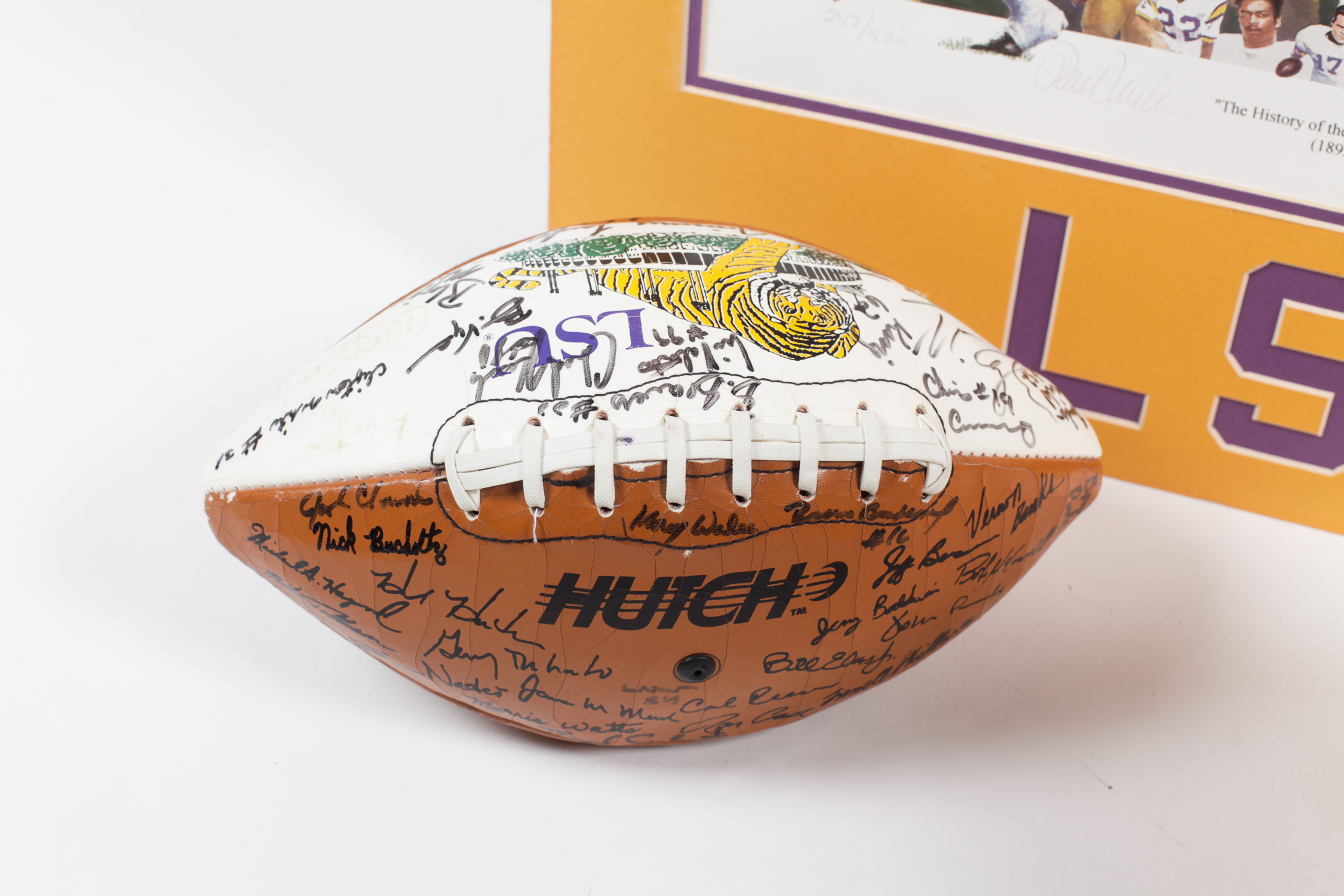 Collection of Signed LSU Football Memorabilia