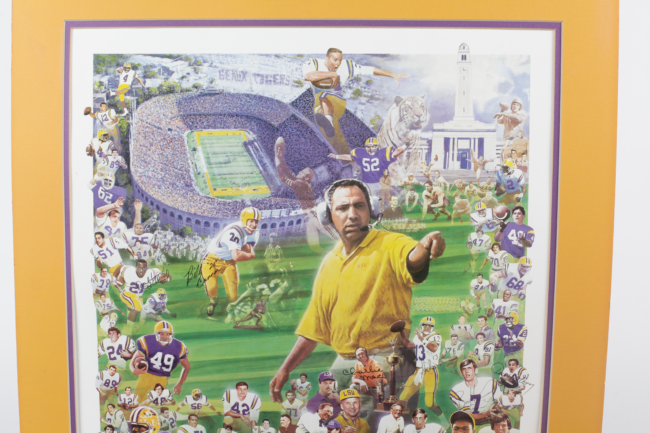 Collection of Signed LSU Football Memorabilia