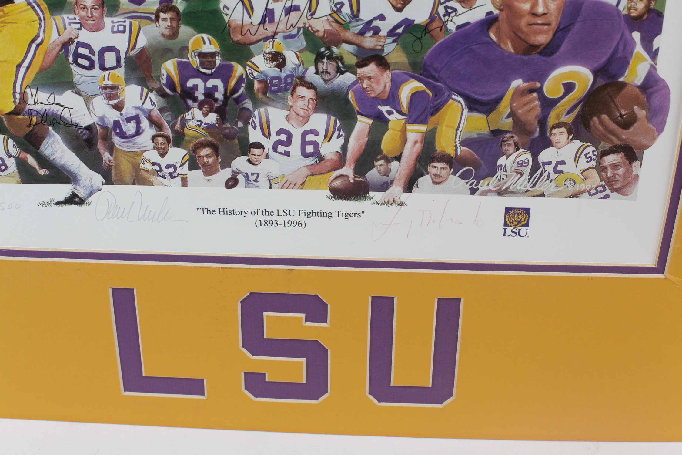 Collection of Signed LSU Football Memorabilia