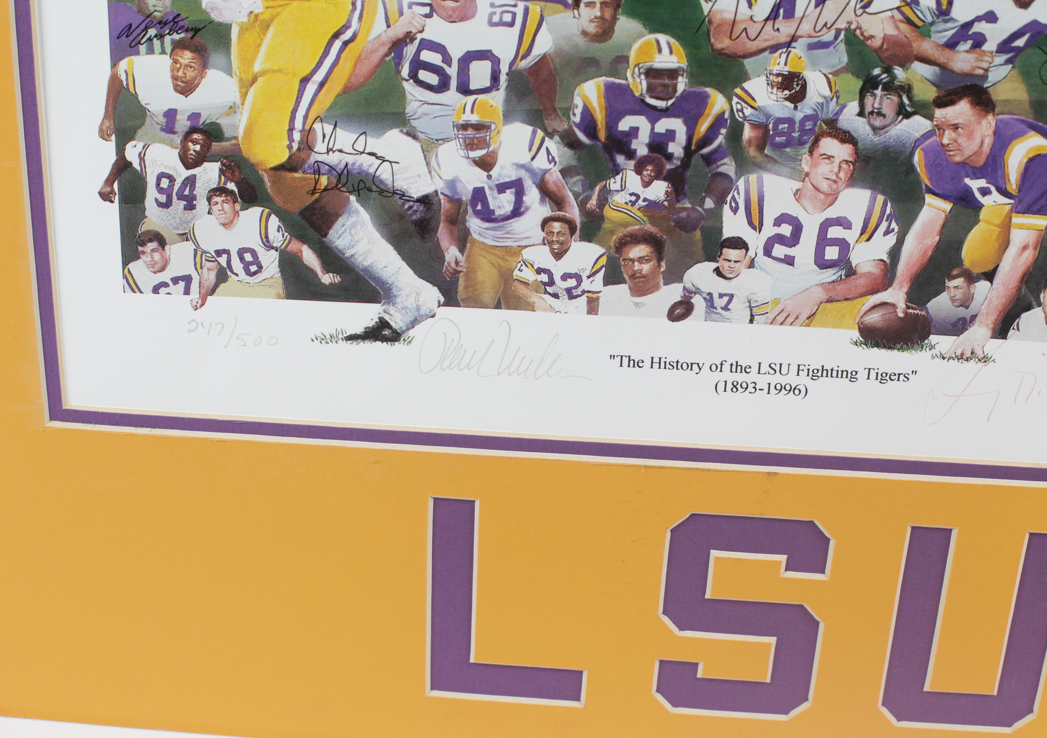 Collection of Signed LSU Football Memorabilia
