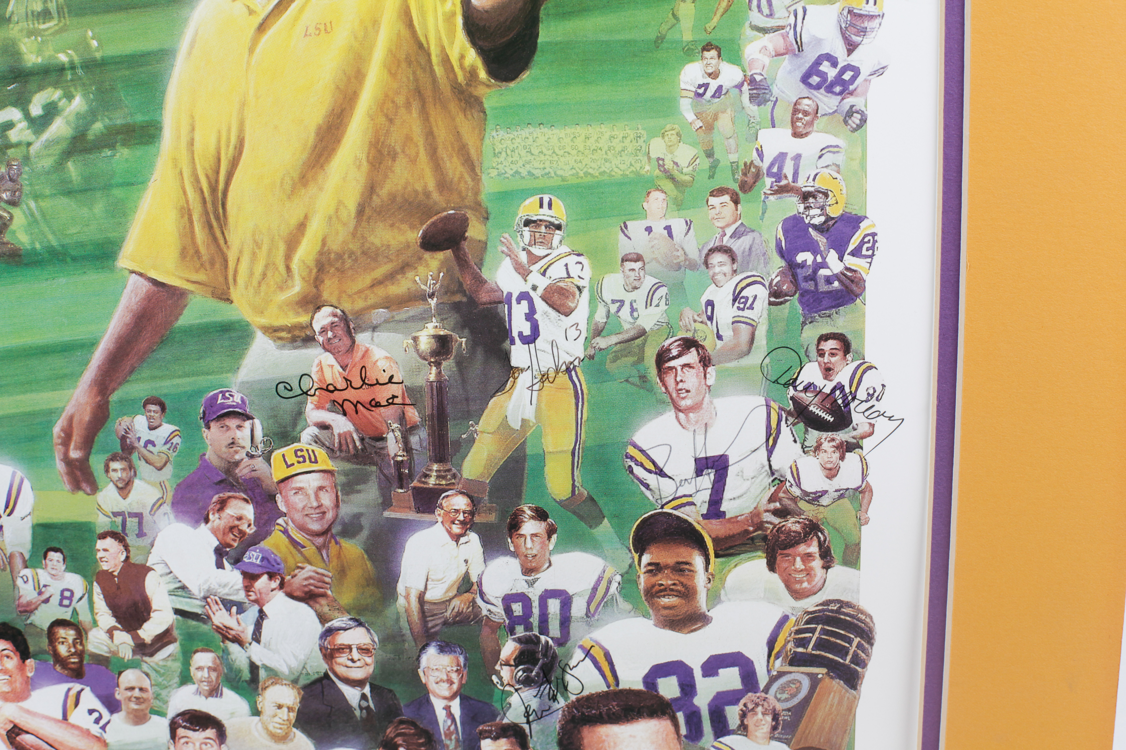 Collection of Signed LSU Football Memorabilia