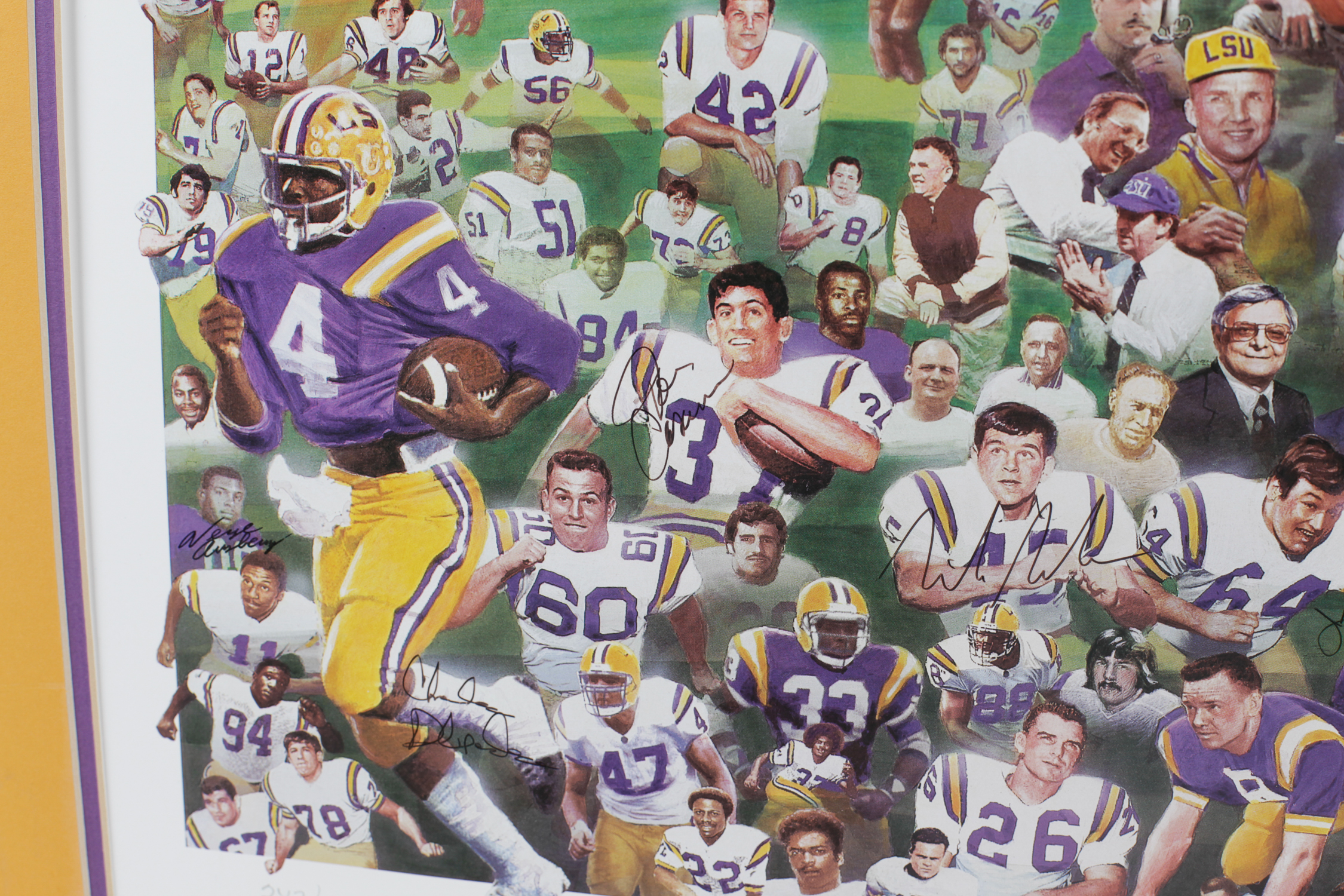 Collection of Signed LSU Football Memorabilia