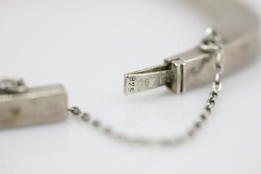Vintage Sterling Silver Bangle Bracelet