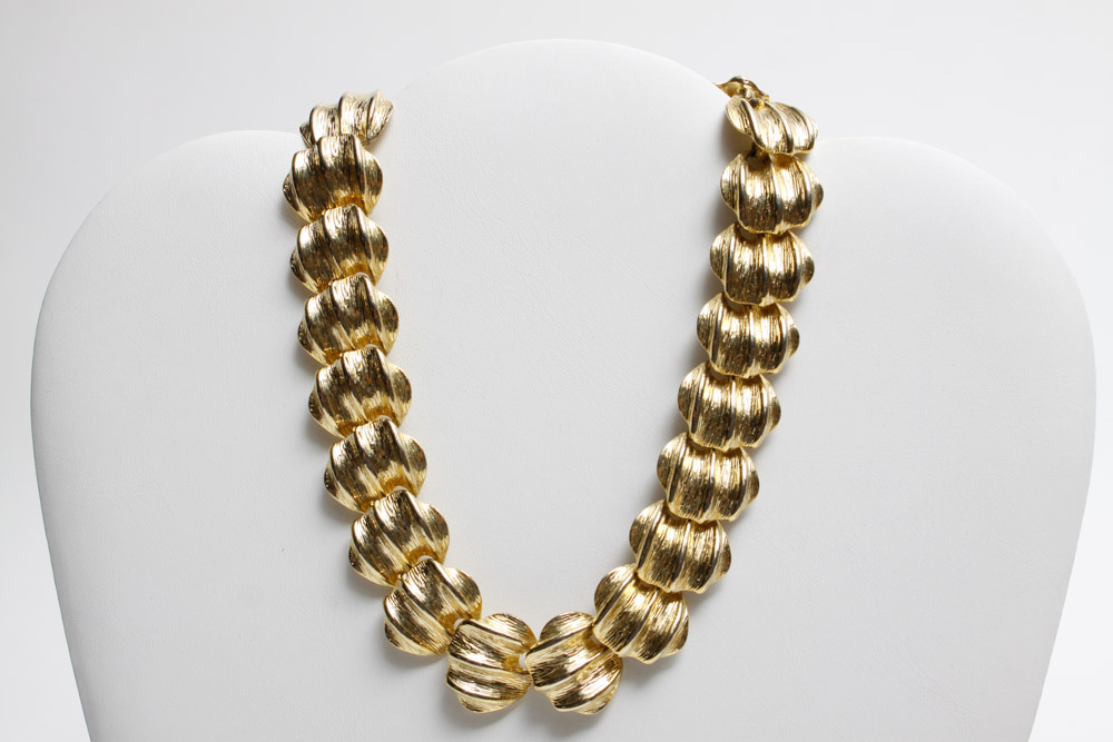 Dresser Set with Gold Tone Costume Jewelry