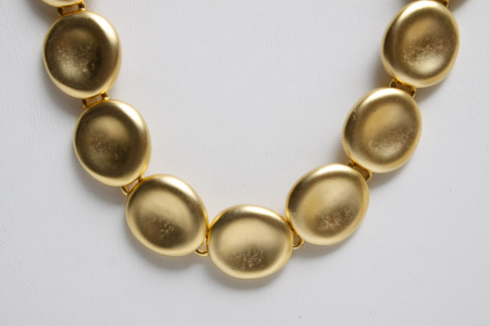 Dresser Set with Gold Tone Costume Jewelry