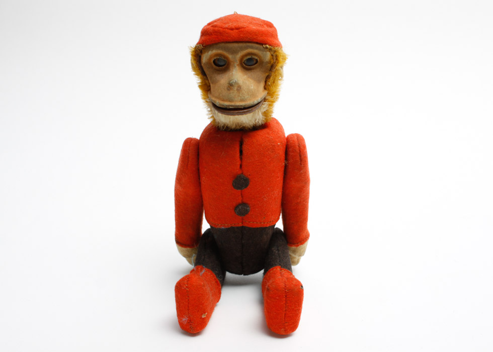 Vintage Schuco Yes/No Bellhop Monkey