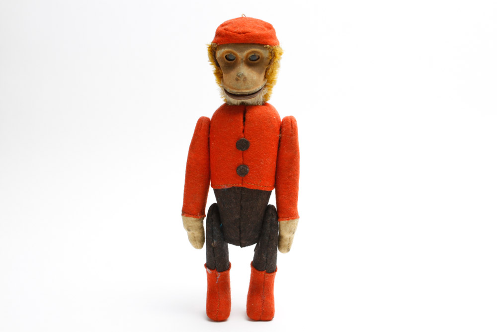 Vintage Schuco Yes/No Bellhop Monkey