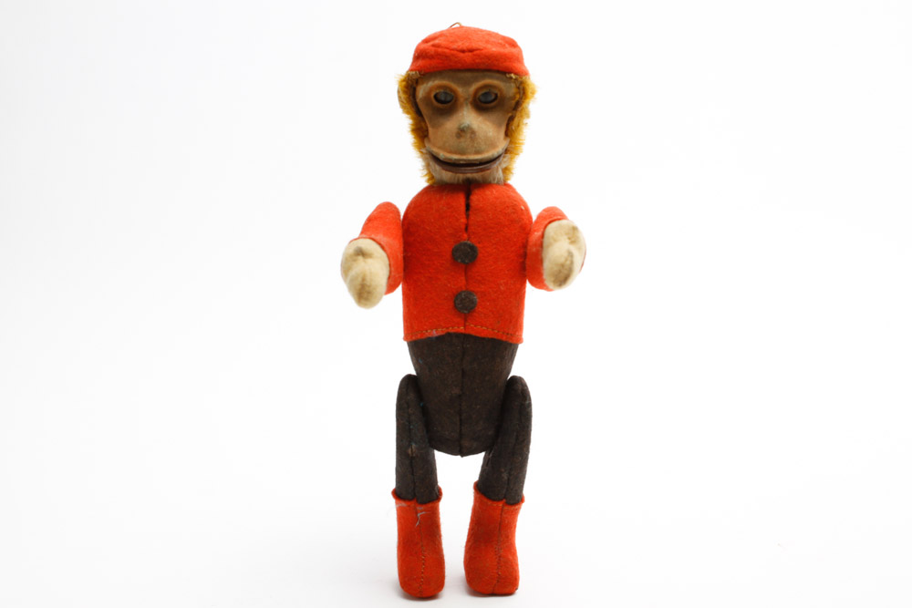 Vintage Schuco Yes/No Bellhop Monkey