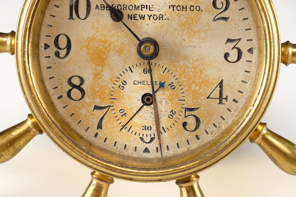Antique Abercrombie & Fitch Nautical Desk Clock