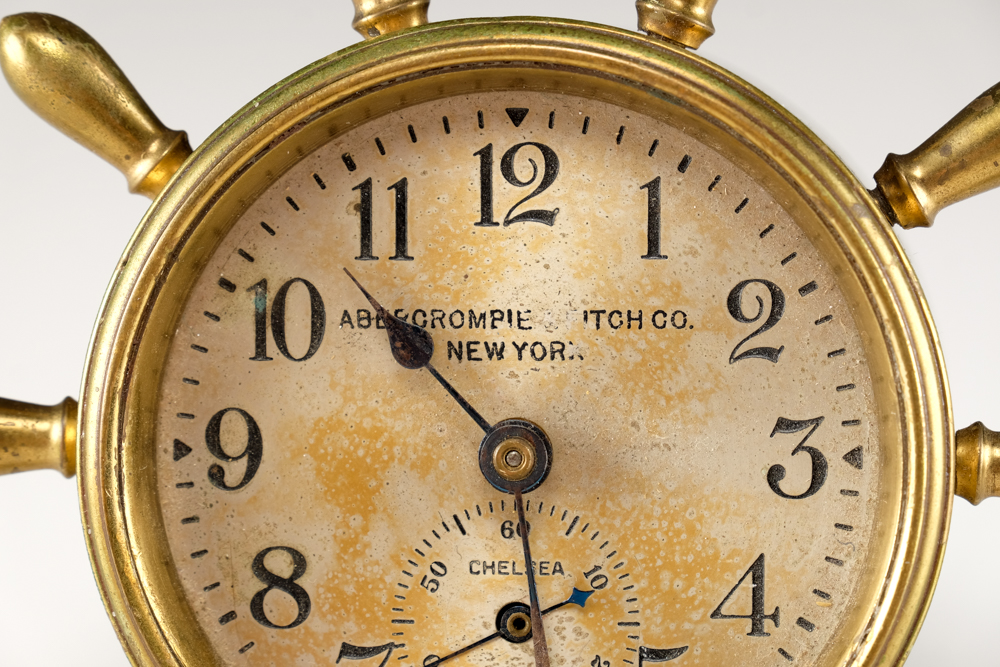 Antique Abercrombie & Fitch Nautical Desk Clock