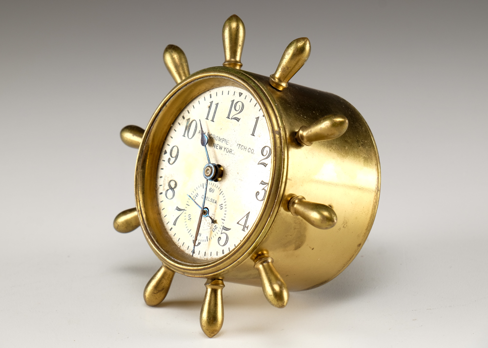 Antique Abercrombie & Fitch Nautical Desk Clock