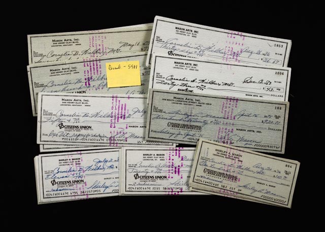 Checks to Shirley A. Mason and Cornelia B. Wilbur, MD.