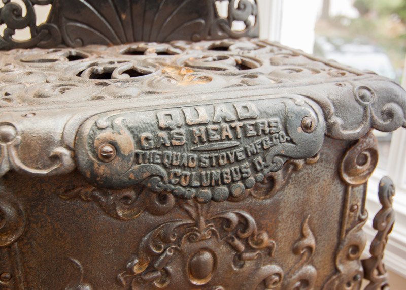 Antique Quad Manufacturing Gas Heater