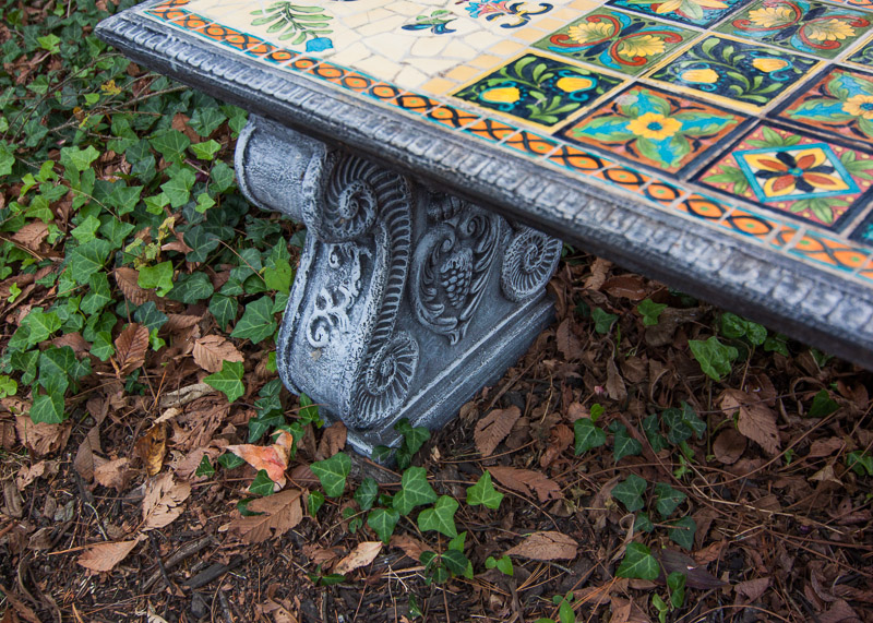 Mosaic Garden Bench