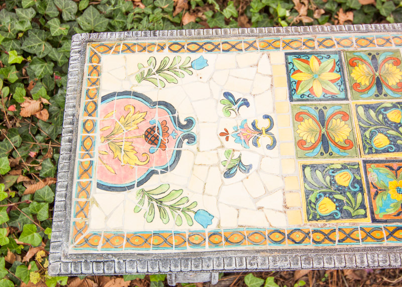Mosaic Garden Bench