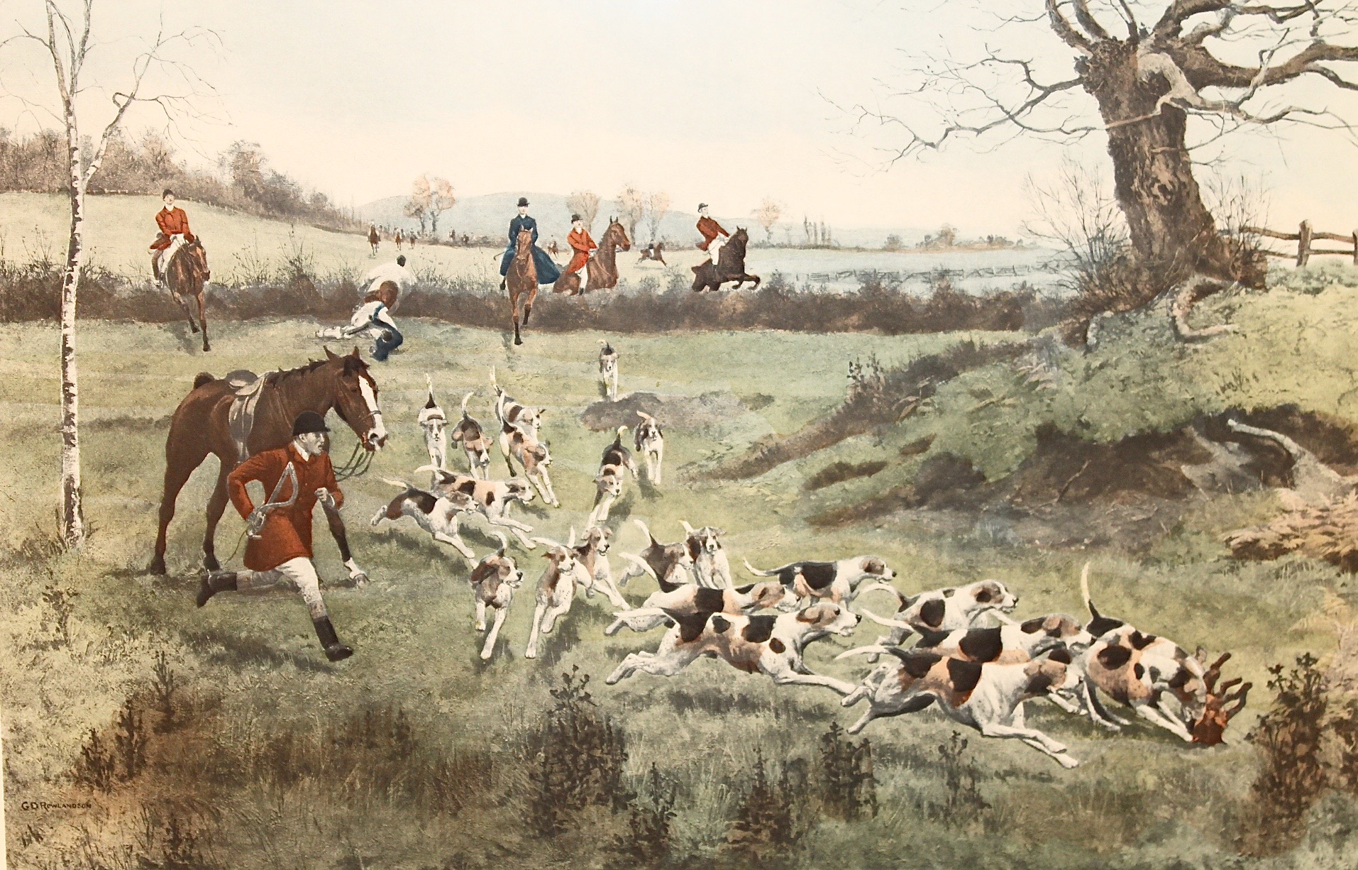 George Derville Rowlandson Hand Colored Etching