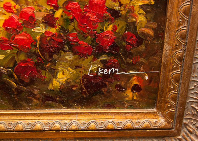 Original Villa Landscape Painting by L. Kern