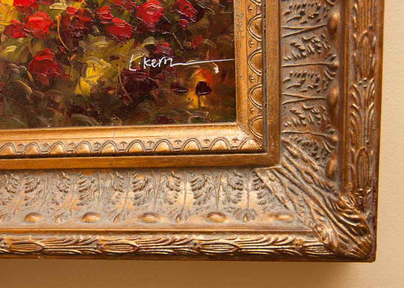 Original Villa Landscape Painting by L. Kern