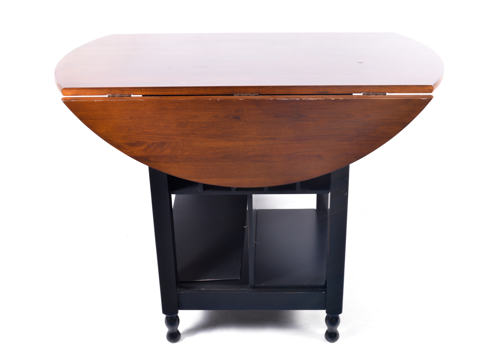 Round Shaker-Style Drop Leaf Table