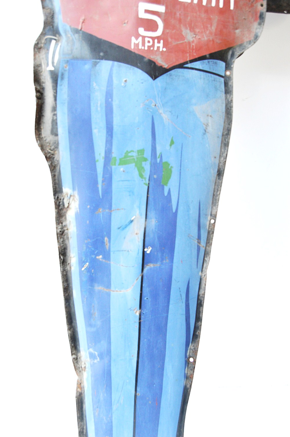 1950's Coca-Cola Policeman School Crossing Guard Advertising Sign