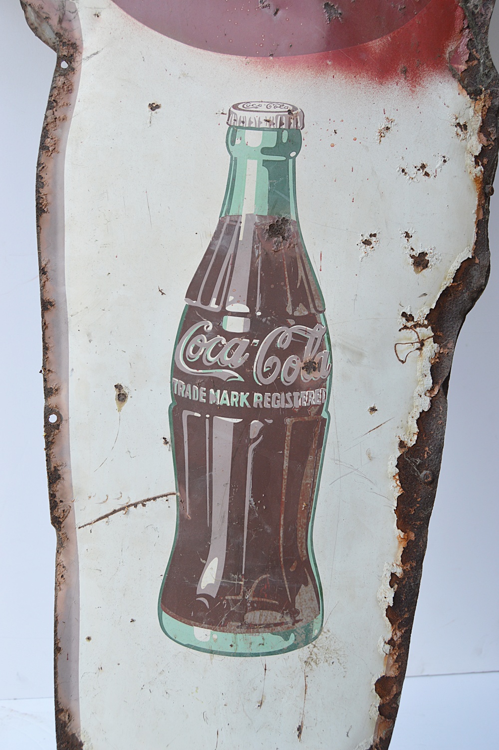 1950's Coca-Cola Policeman School Crossing Guard Advertising Sign
