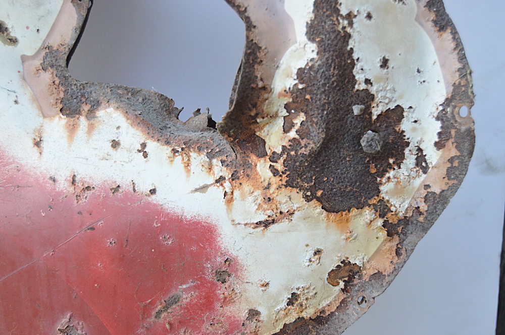 1950's Coca-Cola Policeman School Crossing Guard Advertising Sign